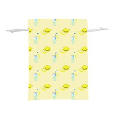 Lemonade Polkadots Lightweight Drawstring Pouch (m)