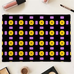 Pattern Black Background Seamless Cosmetic Bag (xxl) by Simbadda