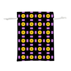 Pattern Black Background Seamless Lightweight Drawstring Pouch (s)