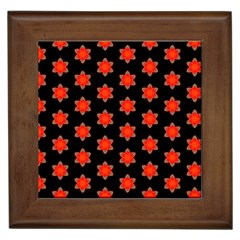 Flower Pattern Pattern Texture Framed Tile by Simbadda