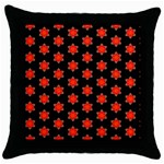 Flower Pattern Pattern Texture Throw Pillow Case (Black) Front