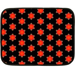 Flower Pattern Pattern Texture Double Sided Fleece Blanket (mini)  by Simbadda