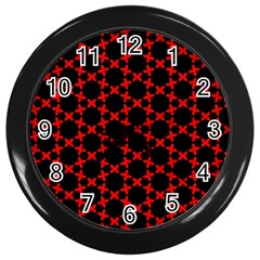 Pattern Seamless Texture Design Wall Clock (black) by Simbadda