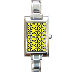 Pattern Modern Colorful Bright Rectangle Italian Charm Watch by Simbadda