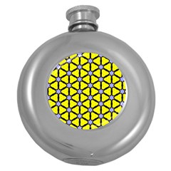 Pattern Modern Colorful Bright Round Hip Flask (5 Oz) by Simbadda