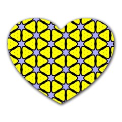 Pattern Modern Colorful Bright Heart Mousepads by Simbadda