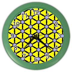 Pattern Modern Colorful Bright Color Wall Clock by Simbadda