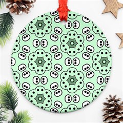 Background Texture Dots Pattern Ornament (round) by Simbadda