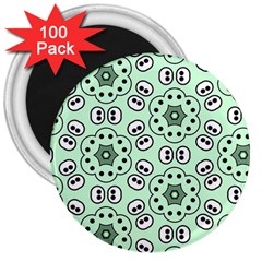 Background Texture Dots Pattern 3  Magnets (100 Pack) by Simbadda