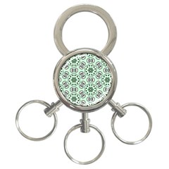 Background Texture Dots Pattern 3-ring Key Chain by Simbadda