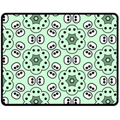 Background Texture Dots Pattern Fleece Blanket (medium)  by Simbadda