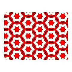 Pattern Red White Texture Seamless Double Sided Flano Blanket (mini)  by Simbadda