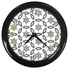 Background Texture Pattern Modern Wall Clock (black) by Simbadda