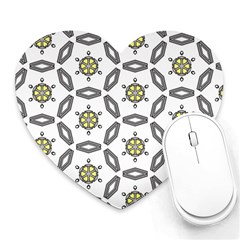 Background Texture Pattern Modern Heart Mousepads by Simbadda