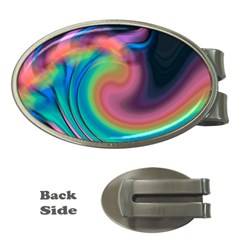 Abstract Art Abstract Background Money Clips (oval) 