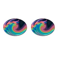 Abstract Art Abstract Background Cufflinks (oval) by Simbadda