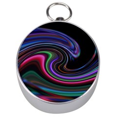 Art Abstract Colorful Abstract Art Silver Compasses by Simbadda