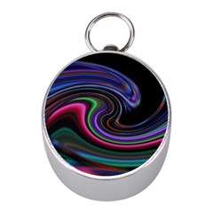 Art Abstract Colorful Abstract Art Mini Silver Compasses by Simbadda