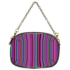 Stripes Wallpaper Texture Chain Purse (one Side) by Simbadda