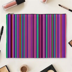 Stripes Wallpaper Texture Cosmetic Bag (xl) by Simbadda