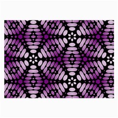 Pattern Purple Seamless Design Large Glasses Cloth (2 Sides) by Simbadda