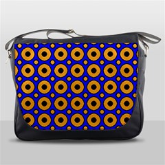 Pattern Circle Seamless Texture Messenger Bag by Simbadda