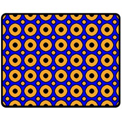 Pattern Circle Seamless Texture Double Sided Fleece Blanket (medium)  by Simbadda