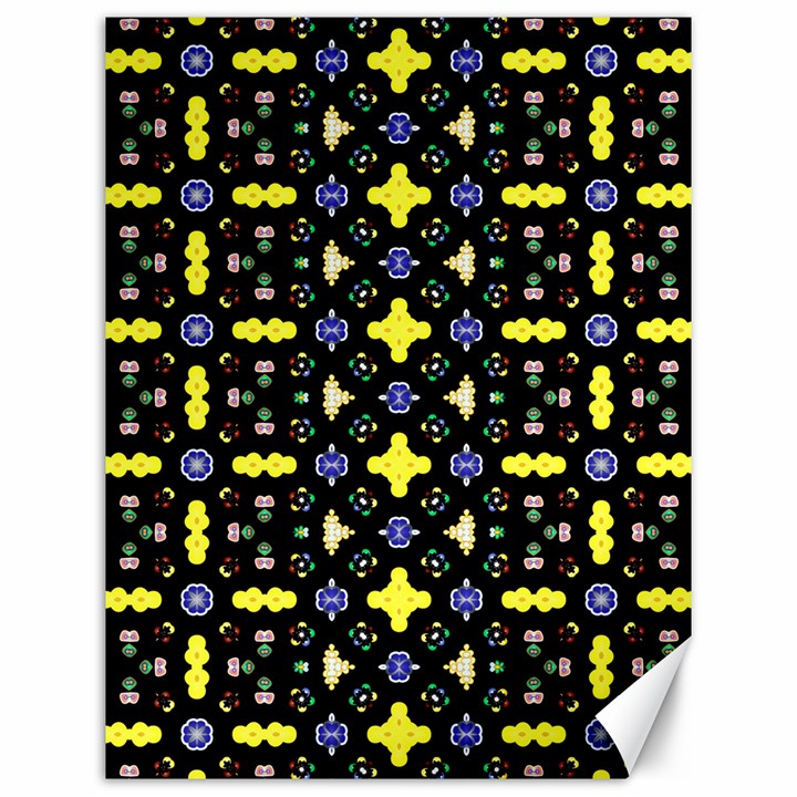 Pattern Black Background Texture Canvas 12  x 16 