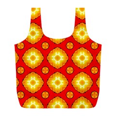 Sun Pattern Texture Seamless Full Print Recycle Bag (l) by Simbadda