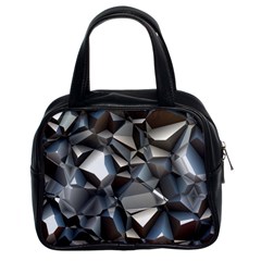 Triangles Polygon Color Silver Uni Classic Handbag (two Sides) by Simbadda