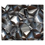 Triangles Polygon Color Silver Uni Double Sided Flano Blanket (Small)  50 x40  Blanket Front