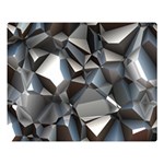 Triangles Polygon Color Silver Uni Double Sided Flano Blanket (Large)  80 x60  Blanket Front