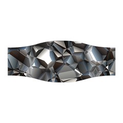 Triangles Polygon Color Silver Uni Stretchable Headband by Simbadda