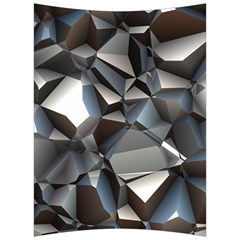 Triangles Polygon Color Silver Uni Back Support Cushion by Simbadda