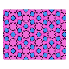 Pattern Pink Stars Texture Seamless Double Sided Flano Blanket (Large) 