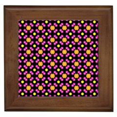 Pattern Colorful Texture Design Framed Tile