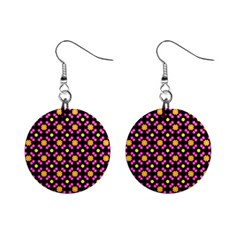 Pattern Colorful Texture Design Mini Button Earrings