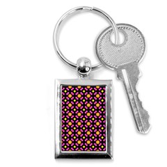 Pattern Colorful Texture Design Key Chain (Rectangle)