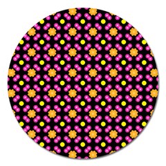 Pattern Colorful Texture Design Magnet 5  (Round)