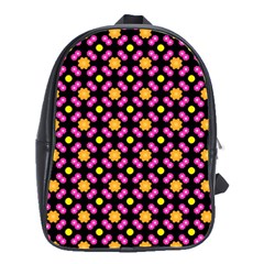 Pattern Colorful Texture Design School Bag (large) by Simbadda