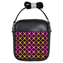 Pattern Colorful Texture Design Girls Sling Bag