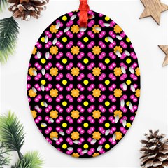 Pattern Colorful Texture Design Ornament (Oval Filigree)