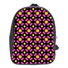 Pattern Colorful Texture Design School Bag (xl) by Simbadda