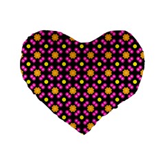 Pattern Colorful Texture Design Standard 16  Premium Heart Shape Cushions