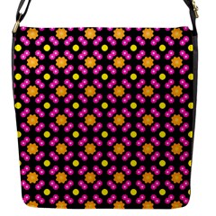 Pattern Colorful Texture Design Flap Closure Messenger Bag (S)