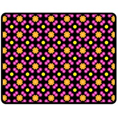 Pattern Colorful Texture Design Double Sided Fleece Blanket (Medium) 