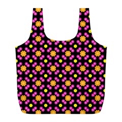 Pattern Colorful Texture Design Full Print Recycle Bag (L)