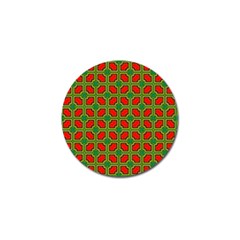 Pattern Modern Texture Seamless Red Yellow Green Golf Ball Marker by Simbadda