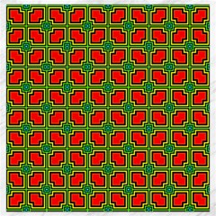 Pattern Modern Texture Seamless Red Yellow Green Canvas 12  X 12  by Simbadda