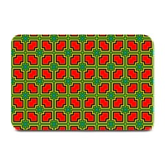 Pattern Modern Texture Seamless Red Yellow Green Plate Mats by Simbadda